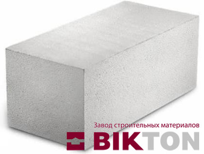 Блок пенобетонный (пеноблок) D-500 Bikton 625x400x250