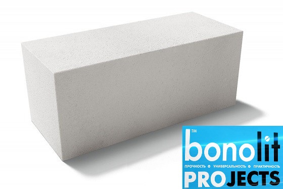 Газобетонные блоки Bonolit Projects (г.Электросталь) D500 B3,5 600х250х250